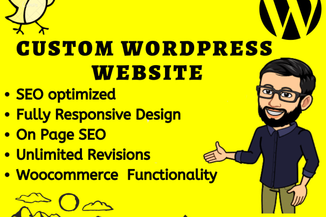 I will build a professional and responsive wordpress website with free hosting