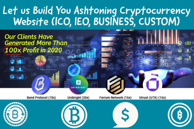 I will build cryptocurrency website and bitcoin investment website