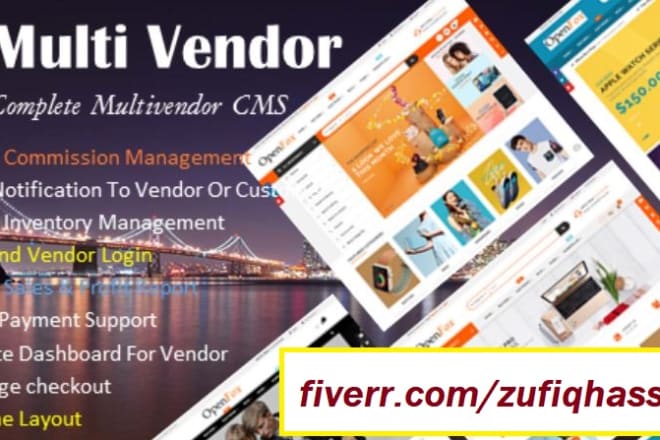 I will build multi vendor ecommerce marketplace website