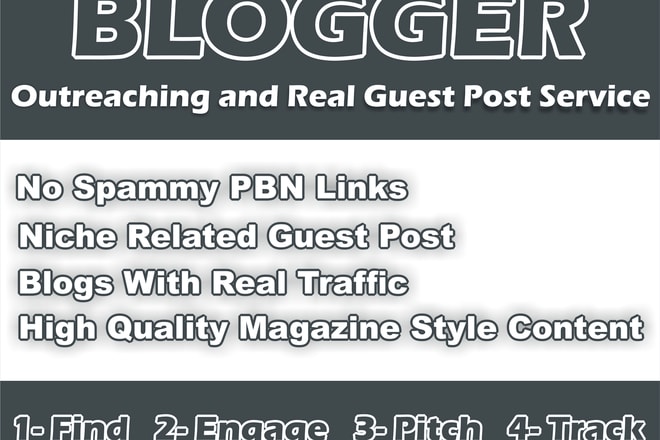I will build SEO backlinks using blogger outreaching high quality link building service