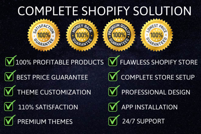 I will build your shopify dropshipping store, automated shopify website