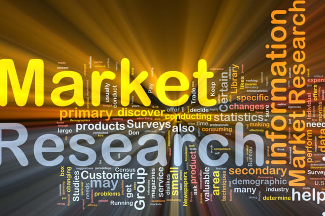 I will carry out a detailed market research, web research, analysis, product survey