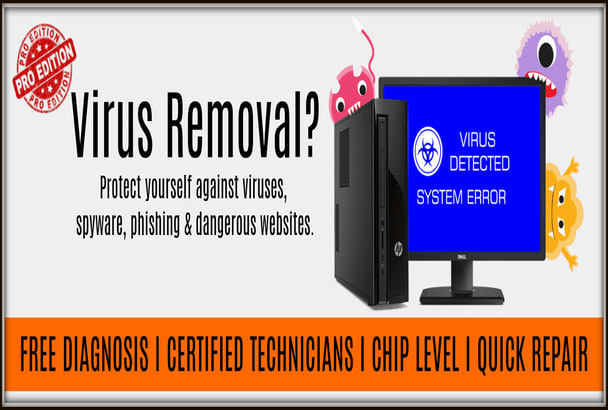 I will clean virus, malware, spyware, adware from your windows, mac computer