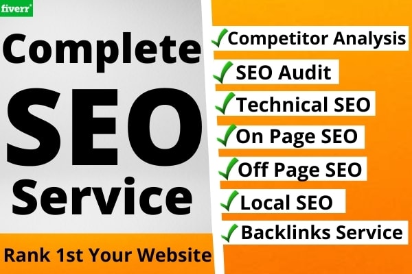 I will complete SEO service and backlinks to rank your website 1st on google