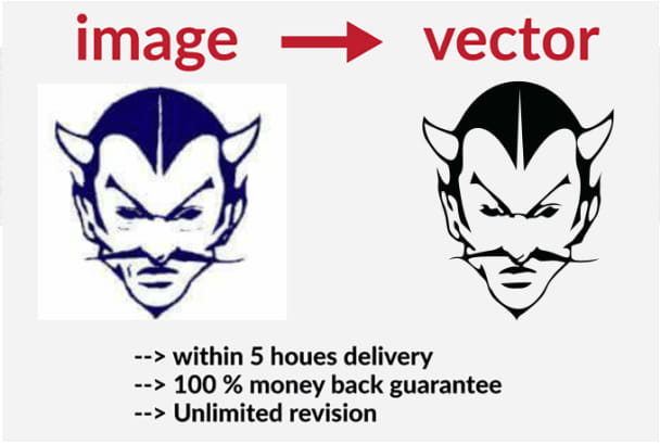 I will convert jpg,png,image to vector within 5 hours