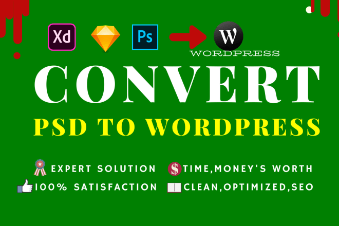 I will convert or create psd to wordpress and html to wordpress responsive website