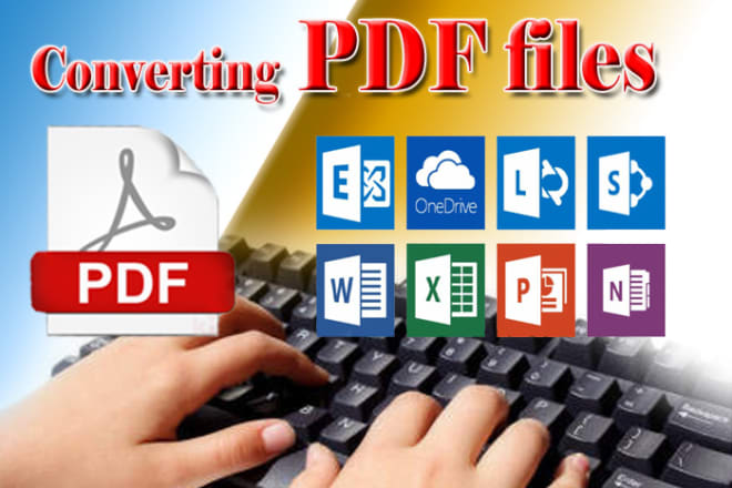 I will convert PDF files to word, excel, coraldraw etc