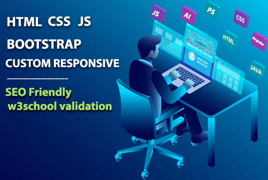 I will convert PSD or PDF or images to HTML CSS responsive design