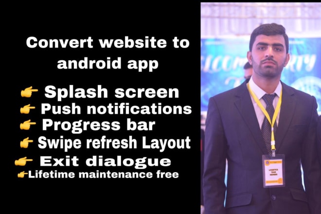 I will convert website to android webview app