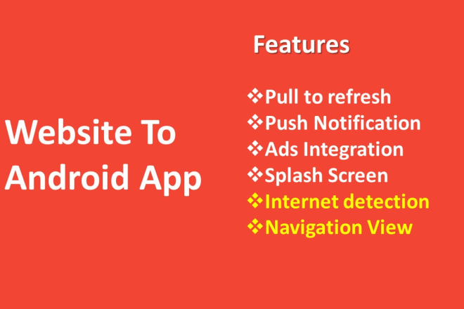 I will convert your website to the android webview app
