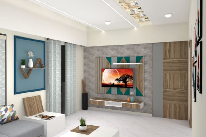I will create 3d rendering for interior designs