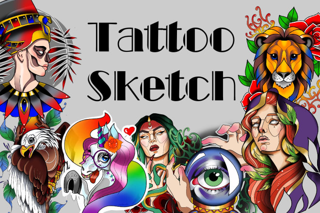 I will create a custom tattoo design