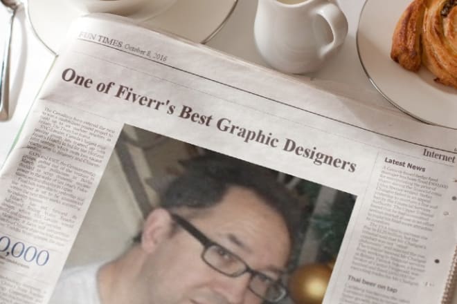 I will create a fake newspaper article with your photo