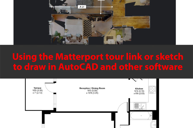 I will create a floor plan from the matterport tour link