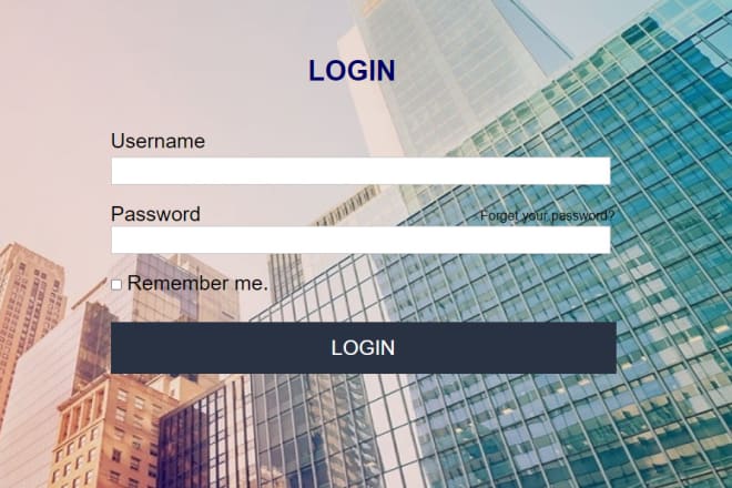 I will create a responsive login page, registration form for your website in 24 hrs