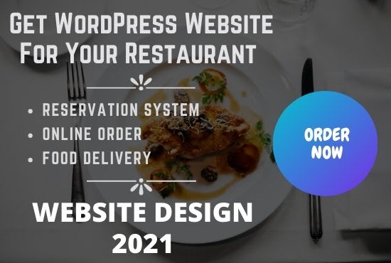 I will create a restaurant website with an online food order and reservation system