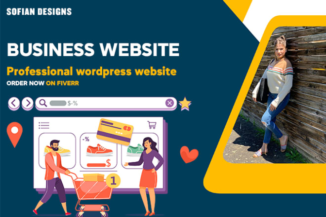 I will create a wordpress website design for your business