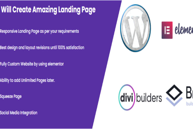 I will create an amazing landing page, squeeze page, and responsive page design