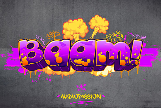 I will create an awesome graffiti logo in spray paint street style