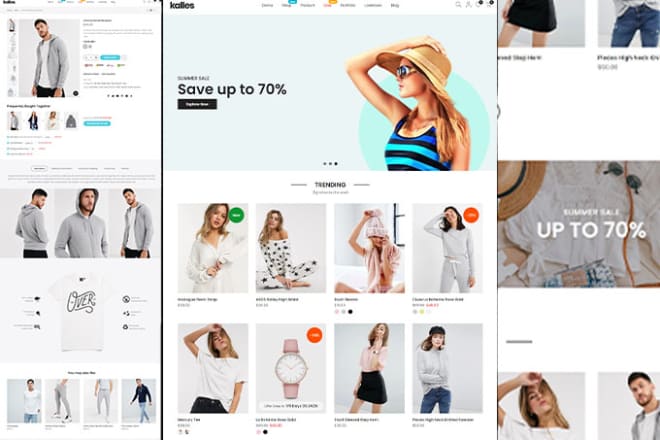 I will create an ecommerce website, online webshop, online store