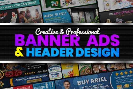 I will create any type of creative website banner or banner ads