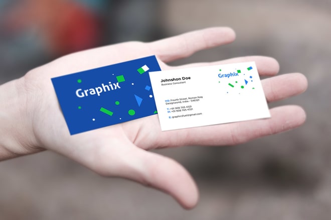 I will create business card with free realistic mock up