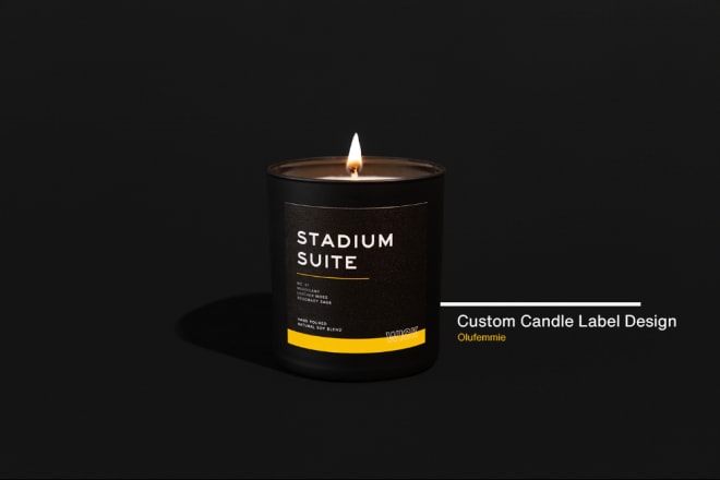 I will create candle label and brand design