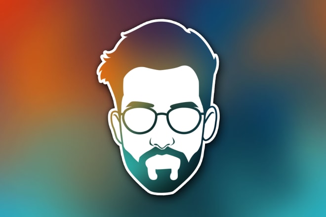 I will create colorful minimalist avatar for profile picture