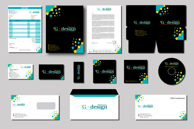 I will create complete branding stationery for your business