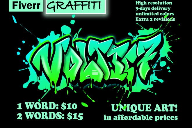 I will create custom graffiti for your logo or word