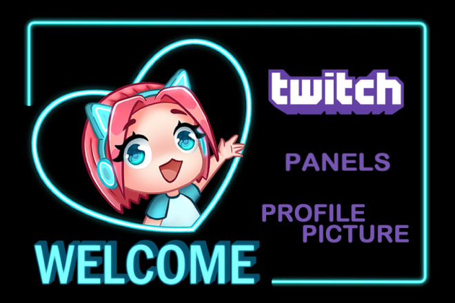 I will create cute panels, profile picture, chibi avatar for twitch