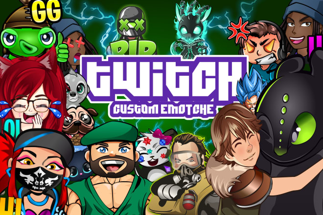 I will create emotes badges for twitch,mixer,discord,youtube