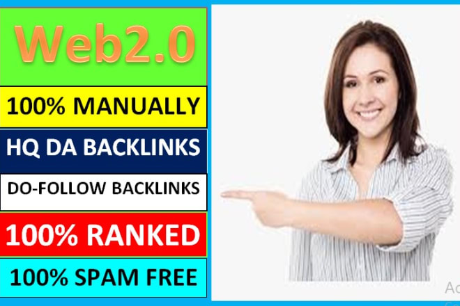 I will create high quality web 2 0 backlinks for google ranking