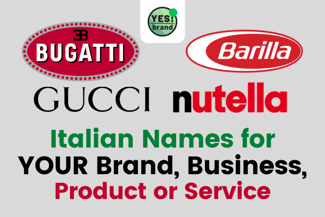 I will create italian brand, business or product name