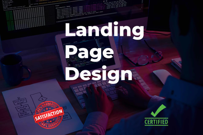 I will create landing page design or wordpress landing page