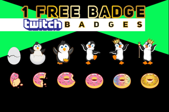 I will create loyalty twitch sub badges for subscribers