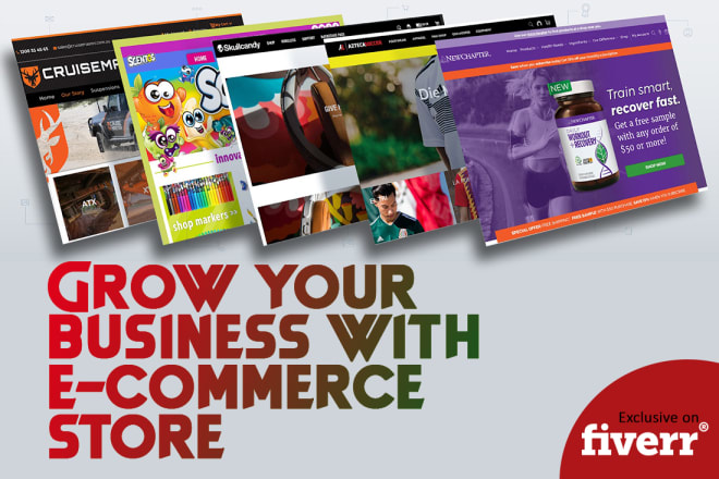 I will create online ecommerce store website and webshop