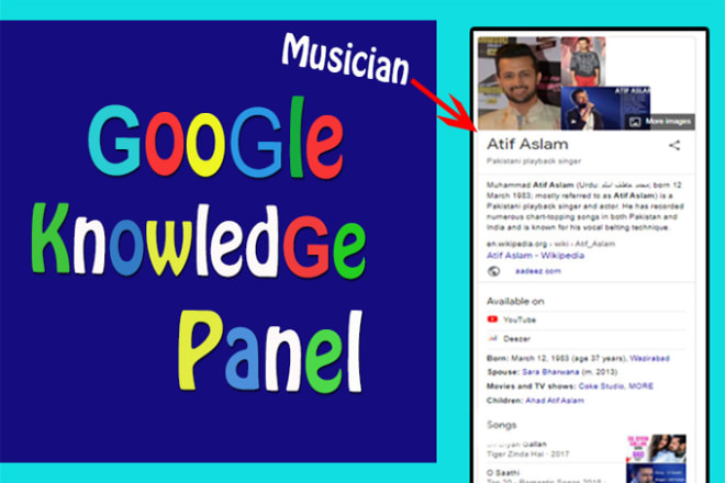 I will create or edit google knowledge panel or graph panel for musician and artist