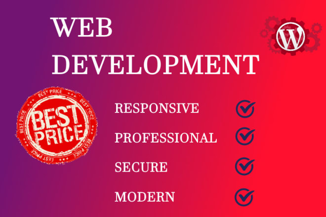 I will create professional, responsive wordpress website