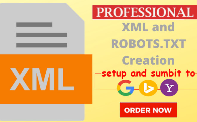 I will create professional xml sitemap, robots txt and submit to search engines