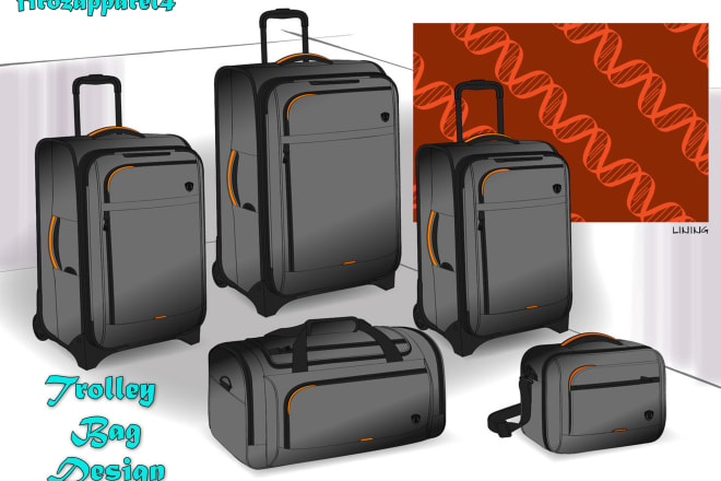 I will create trolley bag or handbag designs and tech pack
