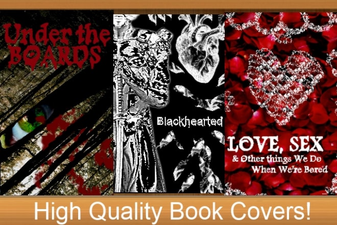 I will create two professional book covers