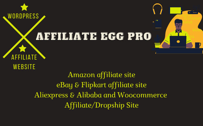 I will create wordpress affiliate website for alibaba, amazon, ebay, clickbank