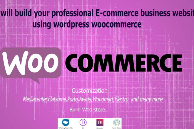 I will create wordpress ecommerce website using woocommerce