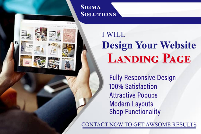 I will create wordpress landing page design