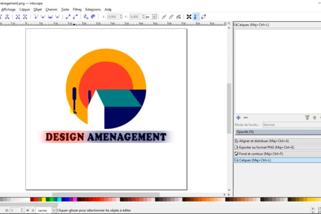 I will création de logo avec inkscape