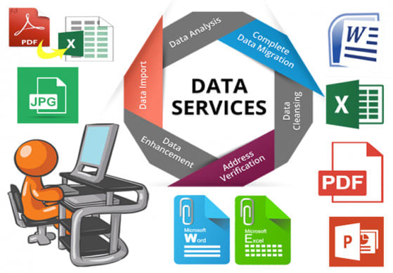 I will data entry, data entry jobs, data mining,data collection