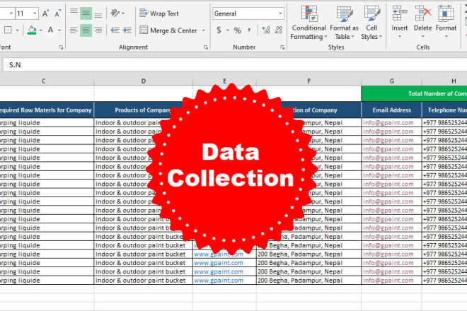 I will data scraping, email data collection, online market research