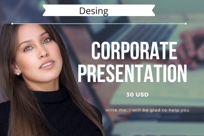 I will design a a corporate or ecommerce presentation