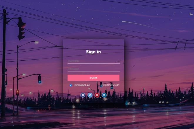 I will design a great web login form, for you